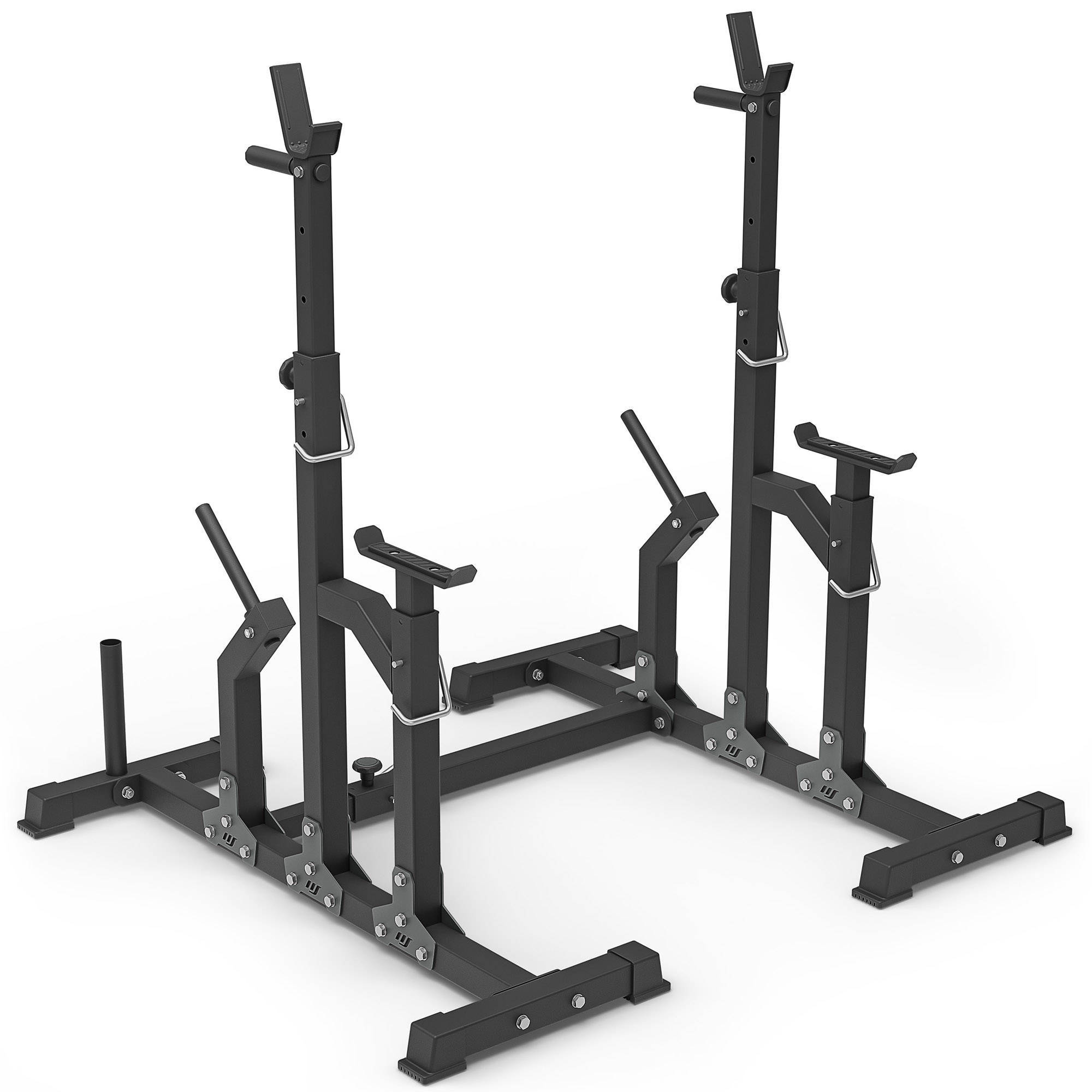 MS2_2.0_113KG_G | dubbelzijdige bank + verstelbare steunen + set handgrepen en rubberen gewichten 113 kg - Marbo Sport