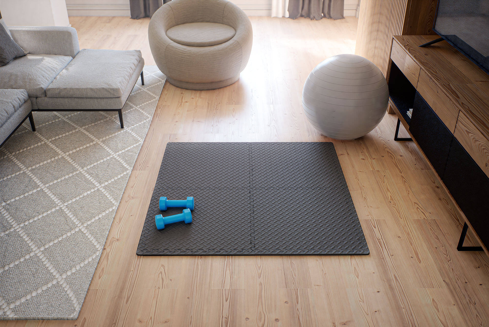 Puzzelmat 12 mm 12 st. - Marbo Sport