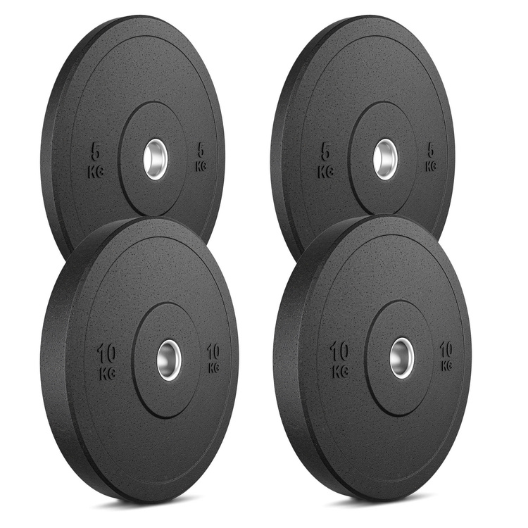 MW Bumper - elastische halterschijven set 30 kg / 2 x 10 kg + 2 x 5 kg - Marbo Sport
