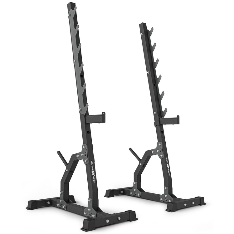 Set MS8_2.0 | Dubbele verstelbare trainingsbank + multilevel steunen (2 stuks) - Marbo Sport