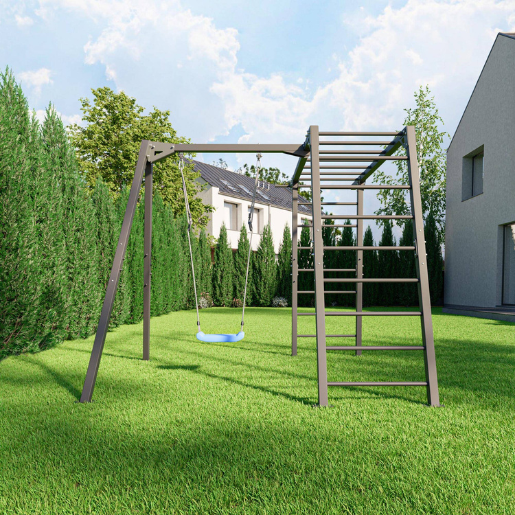 PREMIUM turnladder - MO-016 + PREMIUM enkele schommel (frame) - MO-017 - Marbo Sport