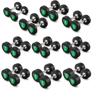 Set polyurethaan halters 1-10kg (stappen van 1 kg) 110 kg + Halterrek UR-S005 - UpForm