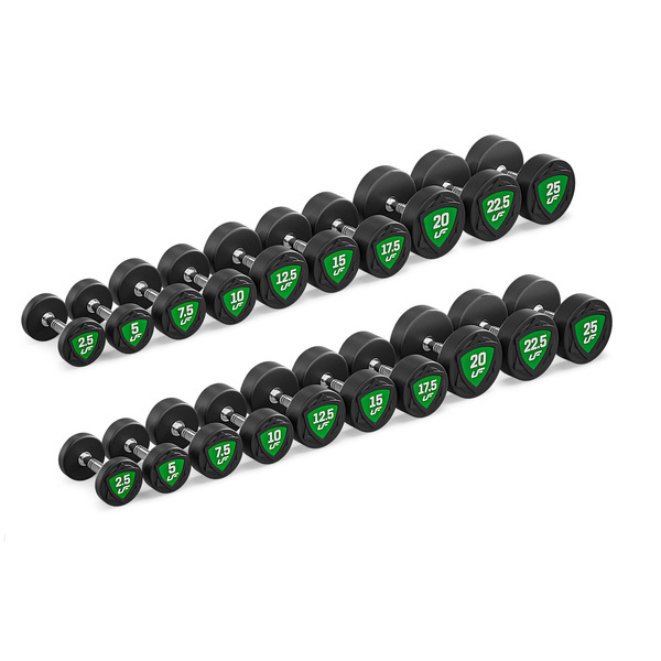 Set polyurethaan halters 2,5-25kg (stappen van 2,5 kg) 275 kg - UpForm