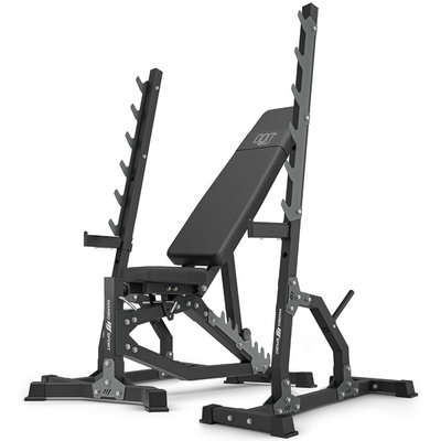 Set MS8_2.0 | Dubbele verstelbare trainingsbank + multilevel steunen (2 stuks) - Marbo Sport