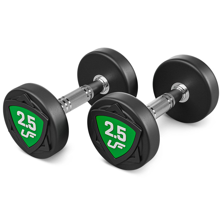 Set polyurethaan halters 2,5-25kg (stappen van 2,5 kg) 275 kg - UpForm