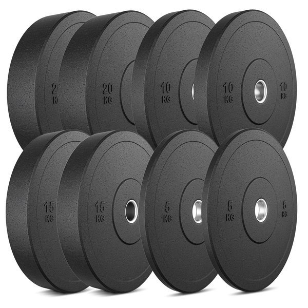 Massief rubberen halterschijven MW-Bumper set 100 KG- Marbo Sport