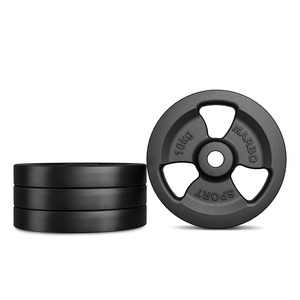 Tri-Grip gegoten halterschijf 10 kg met ø31 mm boring MW-O10-kier - Marbo Sport