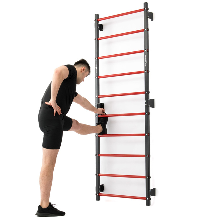 MHU1 instellen | Wandstangen voor wandmontage 230 x 81 cm MH-U204 + Multifunctioneel dipstation voor wandmontage met optrekstang (2in1) MH-U205 - Marbo Sport