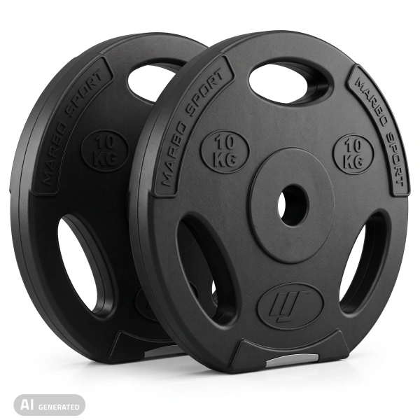 Set composiet halterschijven 2 x 10 kg - Marbo Sport