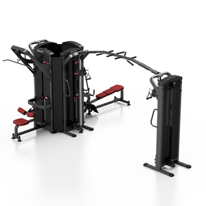 6-station Toren (roeier/ lat pulley/ triceps/2 x in hoogte verstelbare kabel pulley+climbers) MP-T002 - Marbo Sport