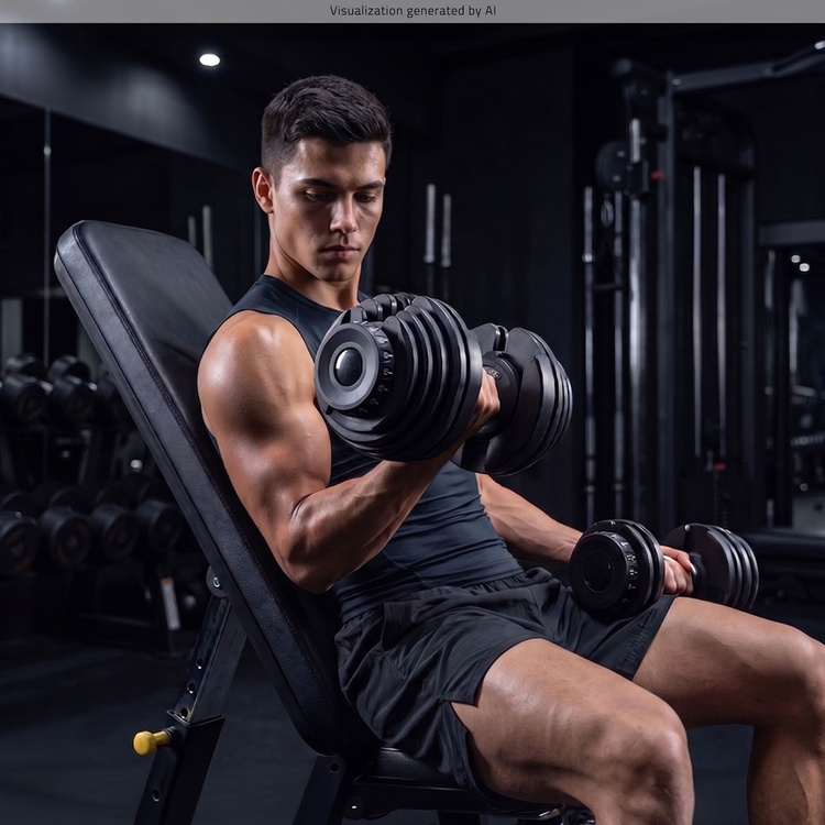 Verstelbare halter 2,5 - 24 kg - UpForm