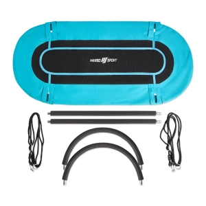 Ovale vogelnestschommel 167 x 71 cm turquoise - Marbo Sport