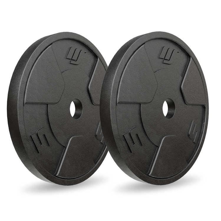 Set gietijzeren halterschijven 2 × 5 kg – Marbo Sport