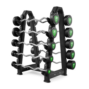 Polyurethaan curlstangenset 10-55 kg (in stappen van 5 kg) 325 kg – UpForm
