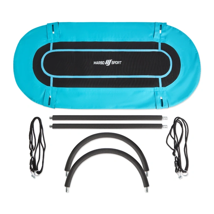 Ovale vogelnestschommel 167 x 71 cm turquoise - Marbo Sport