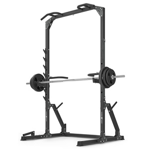 Squat halfrack met optrekstang met rek en dipstation + landmijnbevestiging MS-U115 2.0 - Marbo Sport