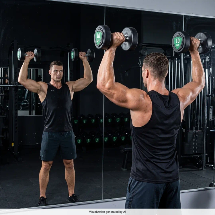 Set polyurethaan halters 1-10kg (stappen van 1 kg) 110 kg - UpForm