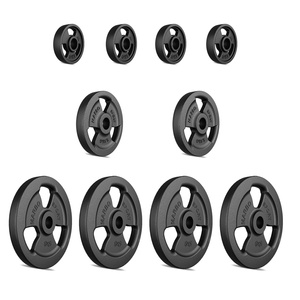 Tri-grip halterschijven van gietijzer set 29 kg / 4 x 5 kg + 2 x 2,5 kg + 4 x 1 kg - Marbo Sport