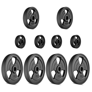 Tri-Grip rubberen gietijzeren halterschijven set 29 kg / 4 x 5 kg + 2 x 2,5 kg + 4 x 1 kg - Marbo Sport