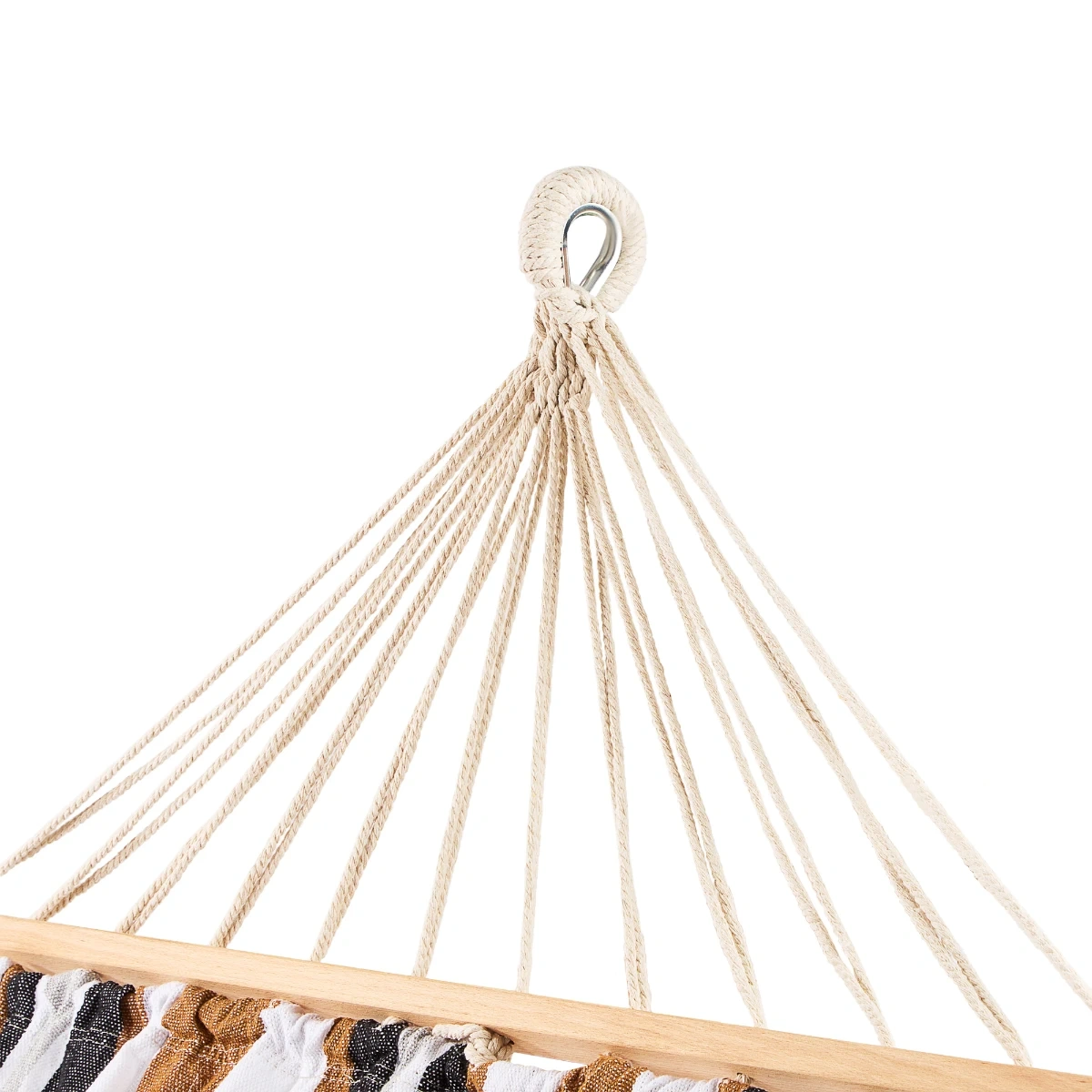 Tuin hangmat met houten spreidstok 290 x 125 cm - Ubeform