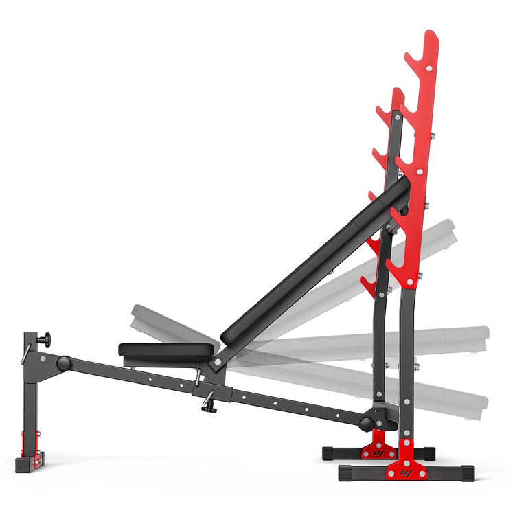 Verstelbare halterbank met halterrek MH-L107 2.0 - Marbo Sport