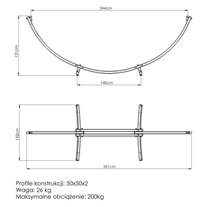 Groot hangmatframe MO-011 - Marbo Sport