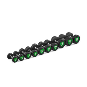Set polyurethaan halters 2,5-25kg (stappen van 2,5 kg) 275 kg - UpForm