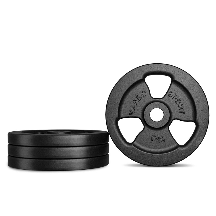 Gietijzeren halterschijf 5 kg met ø31 mm boring MW-O5-kier - Marbo Sport