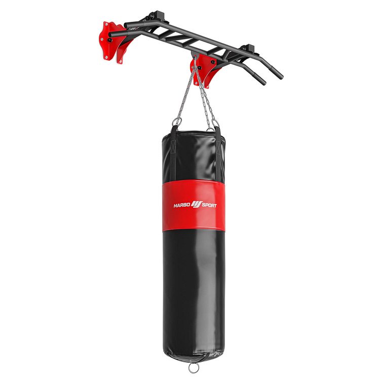 multifunctionele optrekstang voor wand- en plafondmontage met bokszakhouder MS-D203 - Marbo Sport