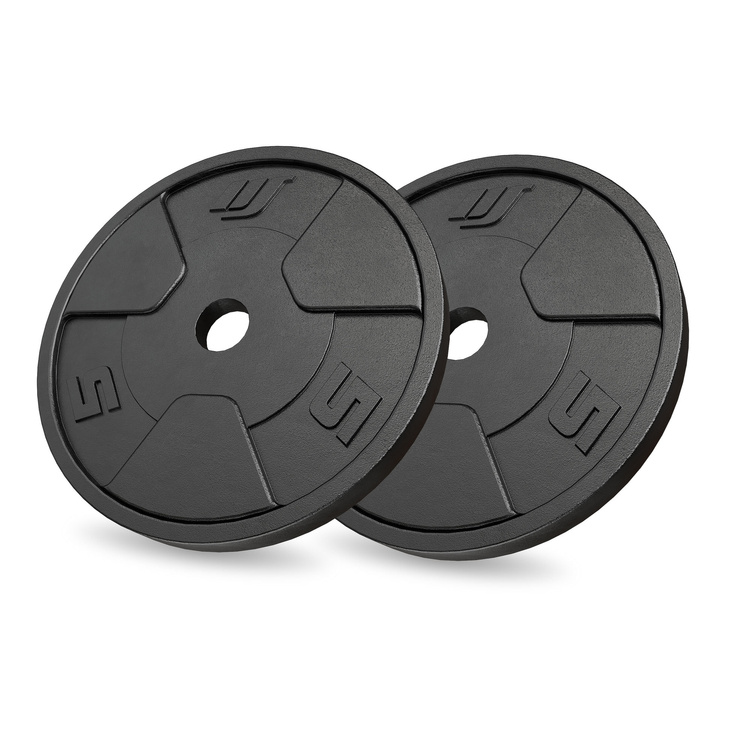 Set gietijzeren halterschijven 2 × 5 kg – Marbo Sport
