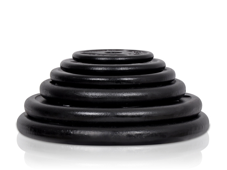 verstevigde halter- en halterschijven set 83 kg - Marbo Sport