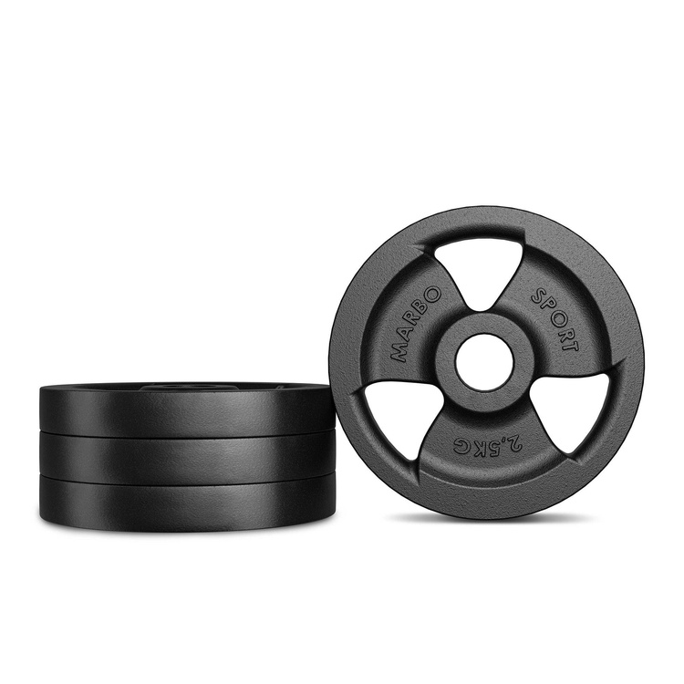Gietijzeren halterschijf 2,5 kg met ø31 mm boring MW-O2,5-kier - Marbo Sport