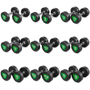 Set polyurethaan halters 2,5-25kg (stappen van 2,5 kg) 275 kg - UpForm
