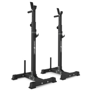 Set MS30_2.0_83KG | Dubbele verstelbare trainingsbank + multilevel halterstatieven (2 stuks) met ondersteuning + set handgrepen en gewichten 83 kg - Marbo Sport