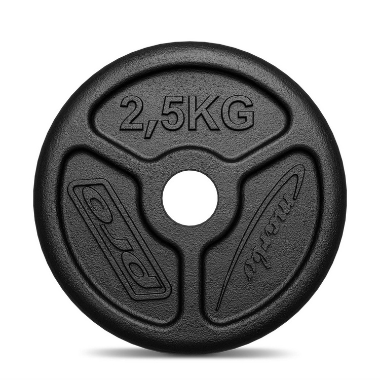 Gietijzeren halterschijf slim 2,5 kg met ø31 mm boring MW-O2,5-slim - Marbo Sport