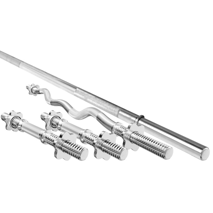 Set MWG2 | Halterstang 198 cm + Sz-Curlstang 120 cm + 2x Halterstang 40 cm 30 mm - Marbo Sport